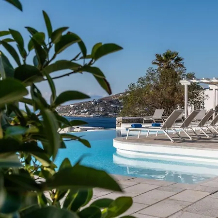 Villa Astounding Mykonos 6 Bedrooms El Greco Panoramic Sea Views Facing The Ancient Island Of Delos Aleomandra *