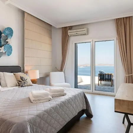 Villa Astounding Mykonos 6 Bedrooms El Greco Panoramic Sea Views Facing The Ancient Island Of Delos Aleomandra